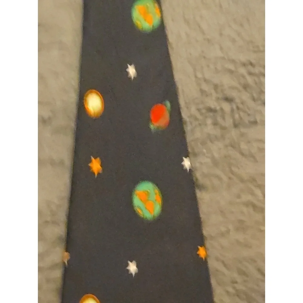 Vintage 1996 Space Jam‎ Silk Tie Bugs Bunny Basketball Navy Blue Warner Bros